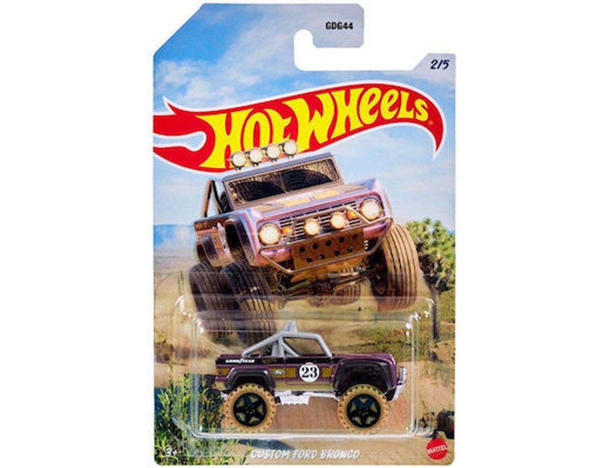 Mattel Hot Wheels: Baja Cars 4X4 - Custom Ford Bronco (HLK21)