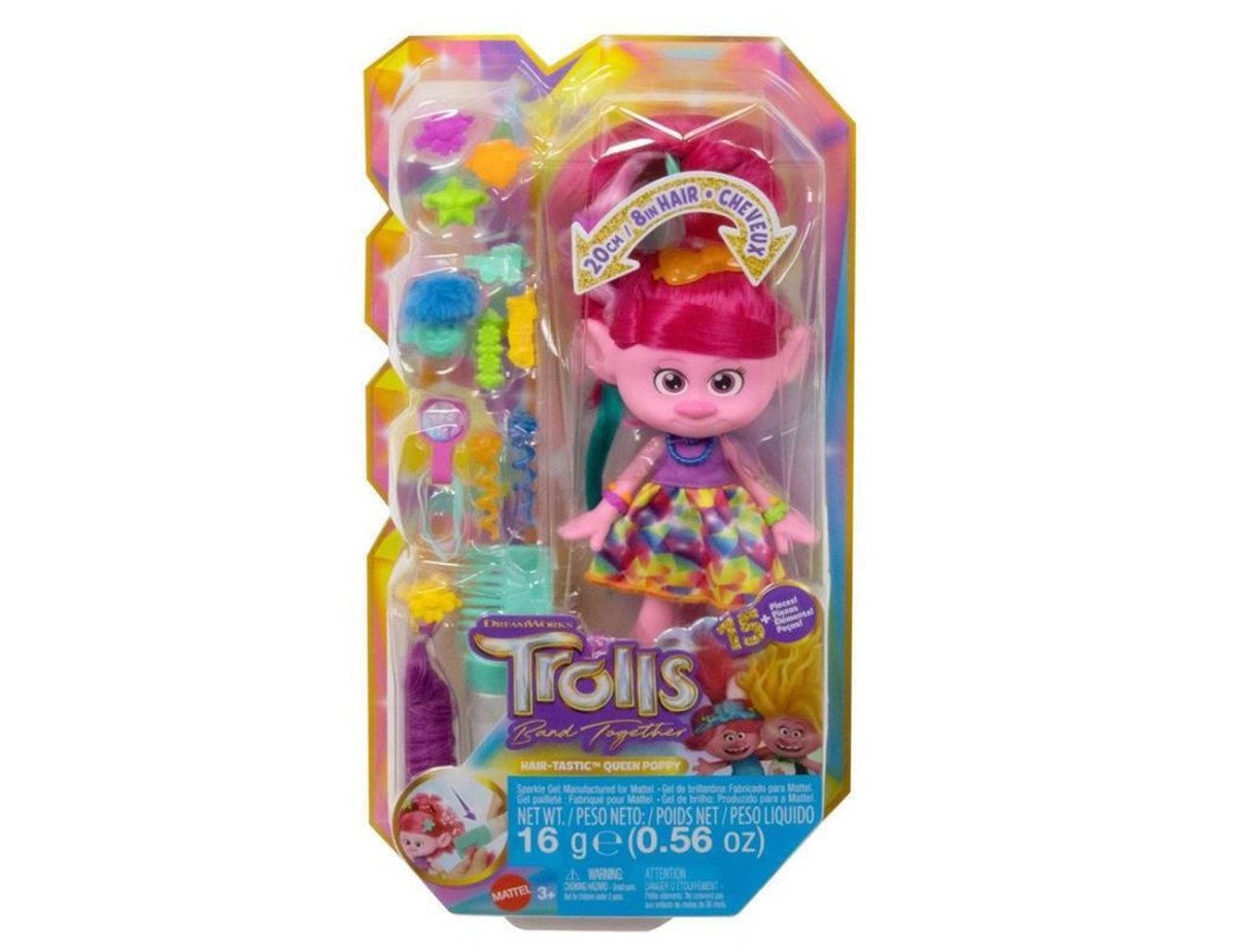 Mattel Trolls Band Together - Hair-Tastic Queen Poppy Sparkle Gel (HNF25)