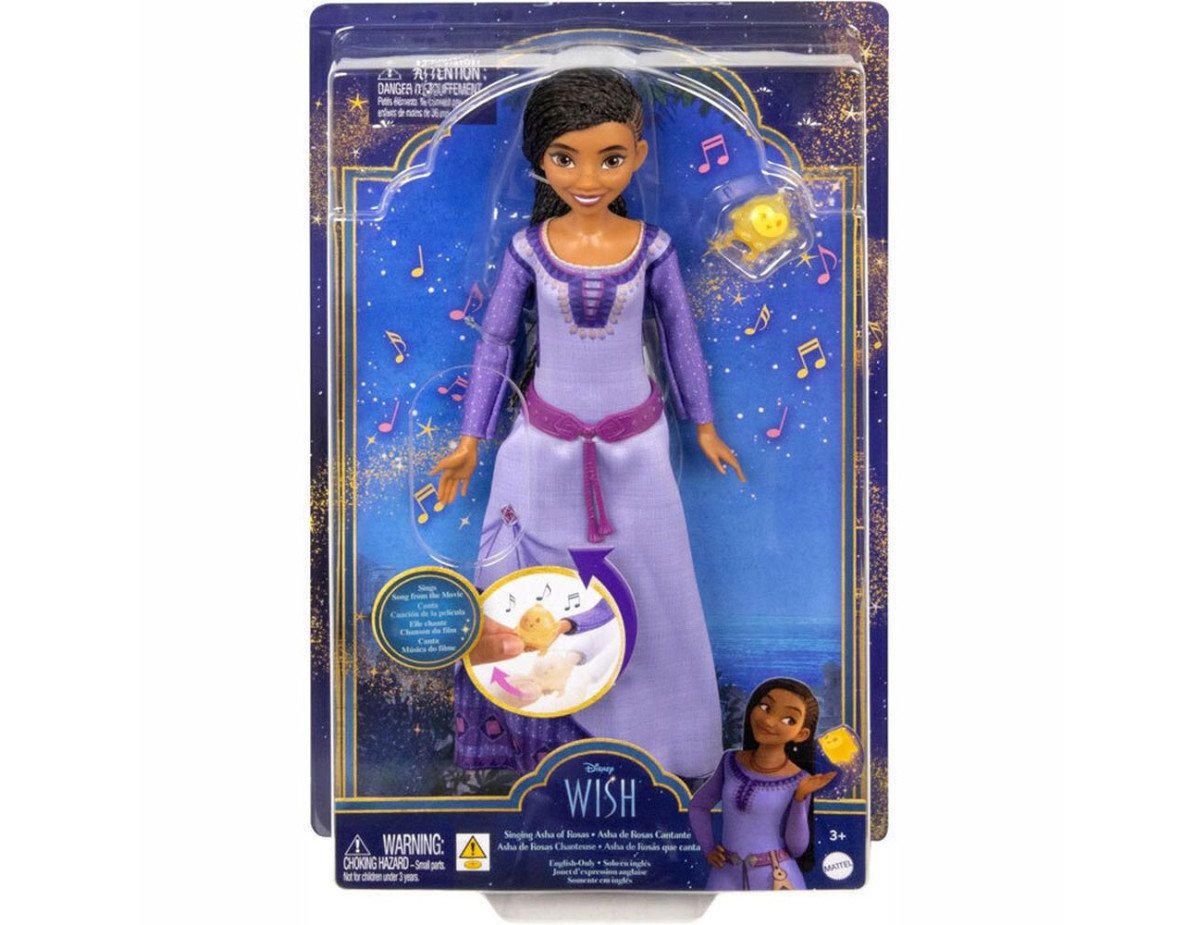 Mattel Disney: Wish - Singing Asha of Rosas Singing Doll (HPX26)