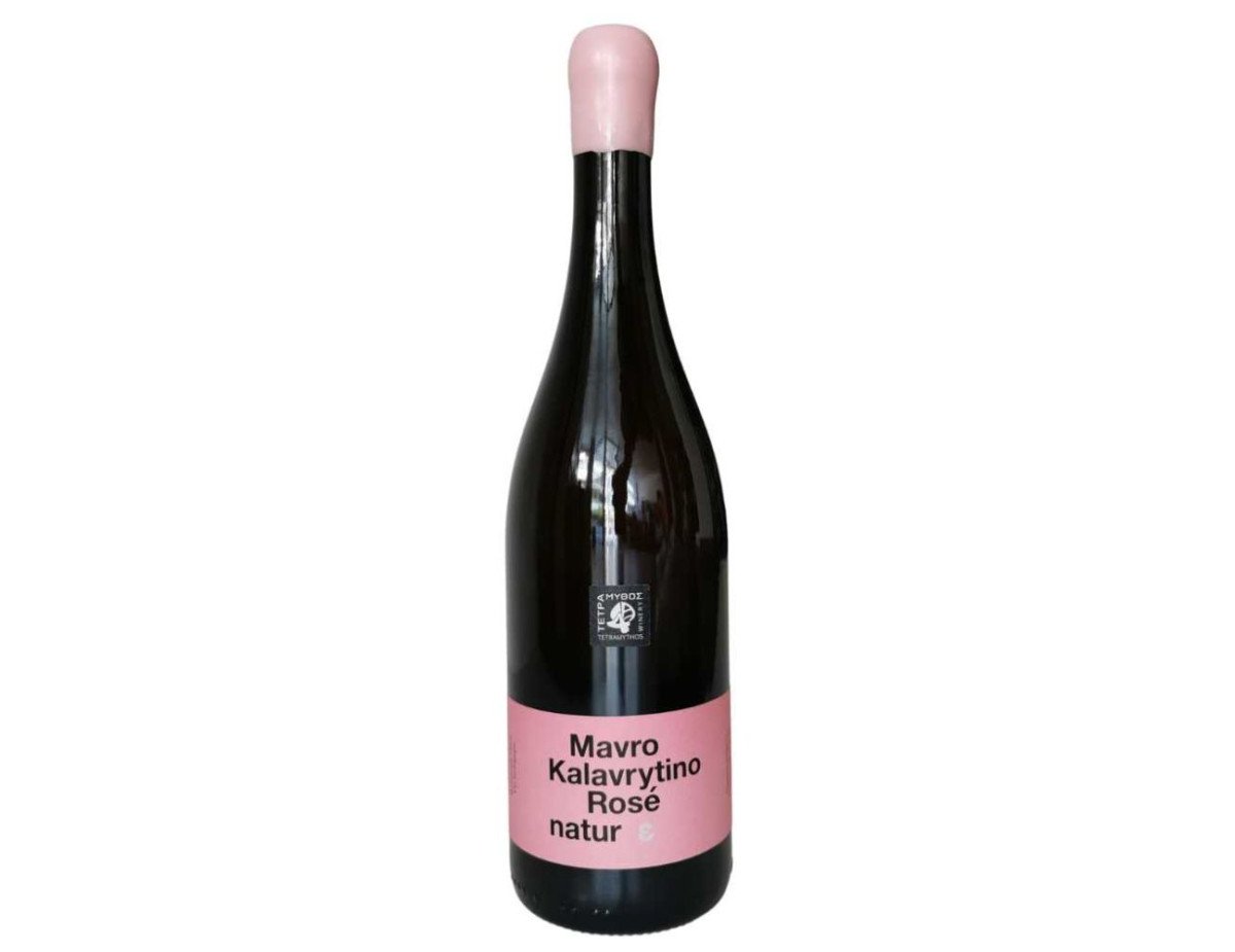 Oenos Nature - Mavro Kalavritino Nature - Rose Dry Wine P.G.I.,750ml