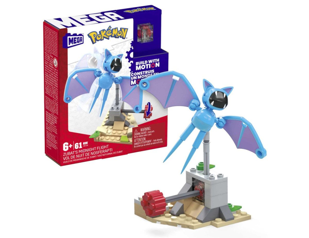 Mattel Mega Pokemon Adventure Builder: Zubats Midnight Flight (HKT19)