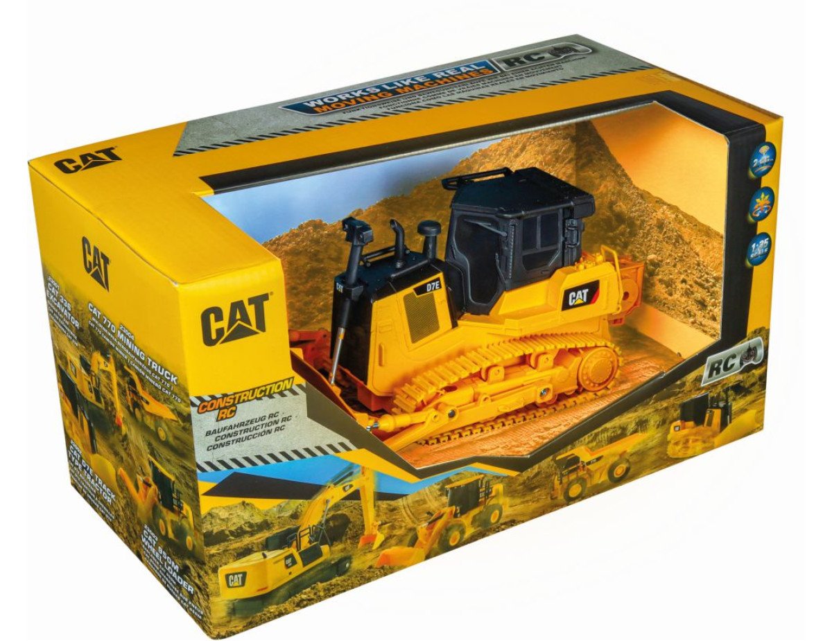 Carrera CAT R/C Car: Track Type Tractor  (B/O) - 1:35 (37023002)