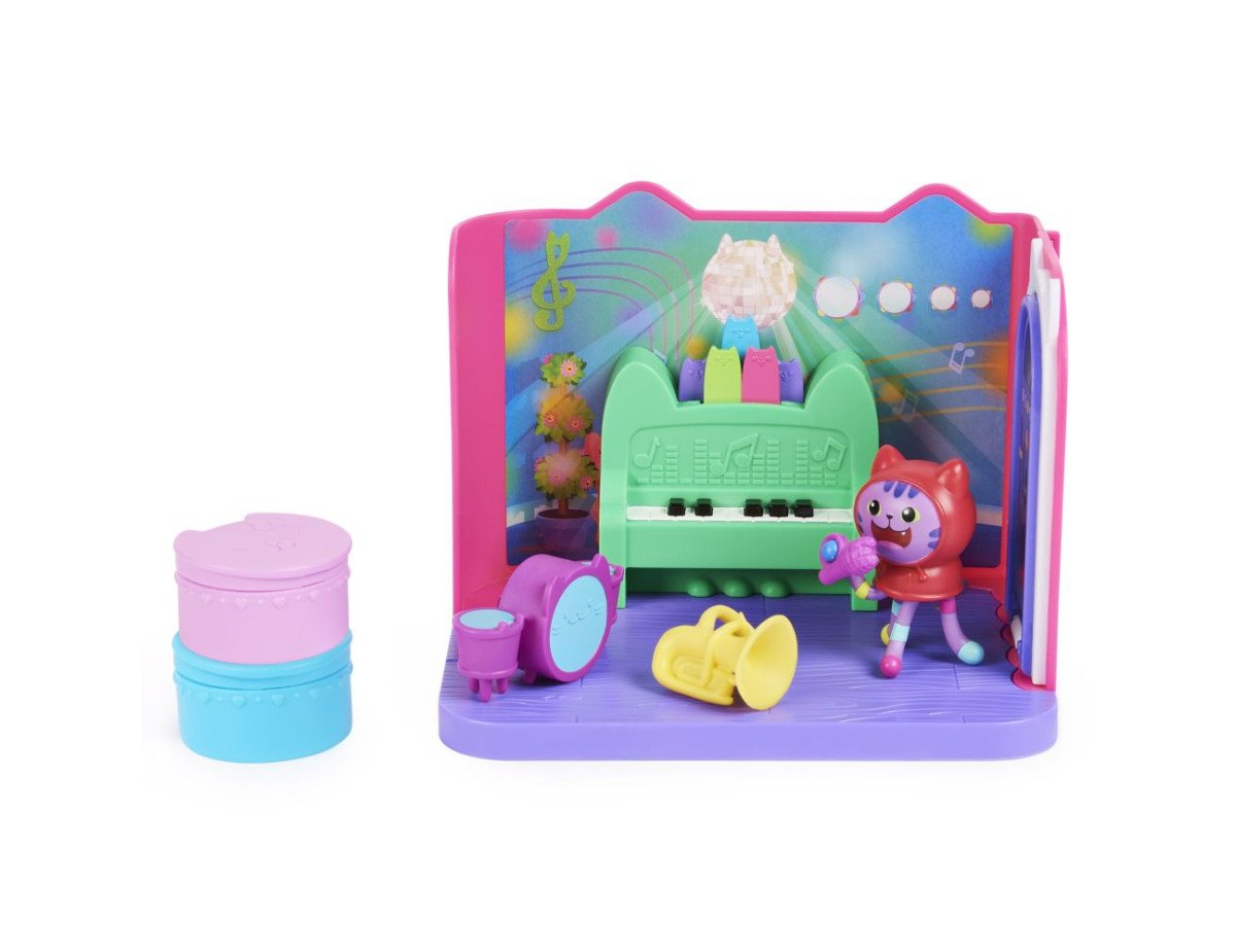 Spin Master Gabbys Dollhouse: Daniel James Catnip Groovy Music Room - Music Deluxe Room Set (6065830)