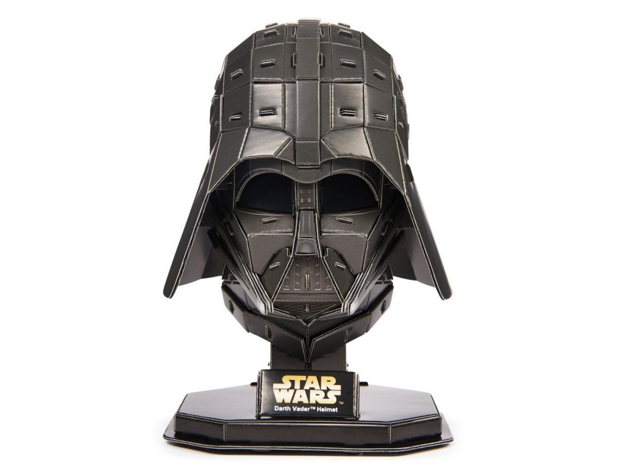 Spin Master Disney: Star Wars 4D Build - Darth Vader Helmet 3D Cardstock Puzzle Model Kit (6069821)