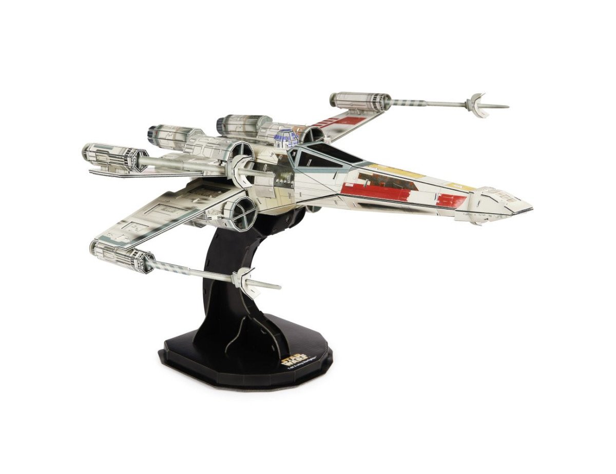 Spin Master Disney: Star Wars 4D Build - T-65 X-Wing Starfighter 3D Cardstock Model Kit (6069813)