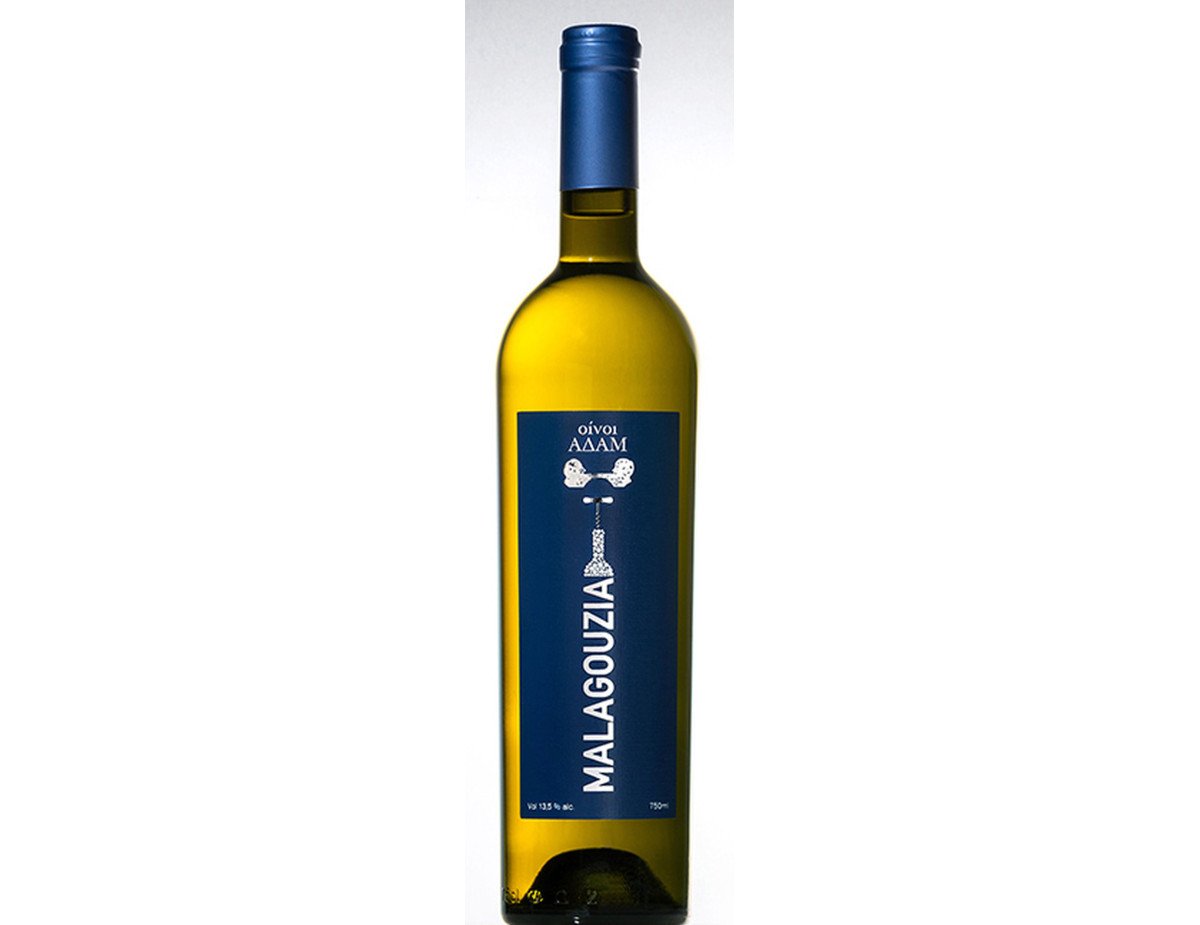 Adam Oinos - Malagouzia - White Dry Wine PGI,750ml