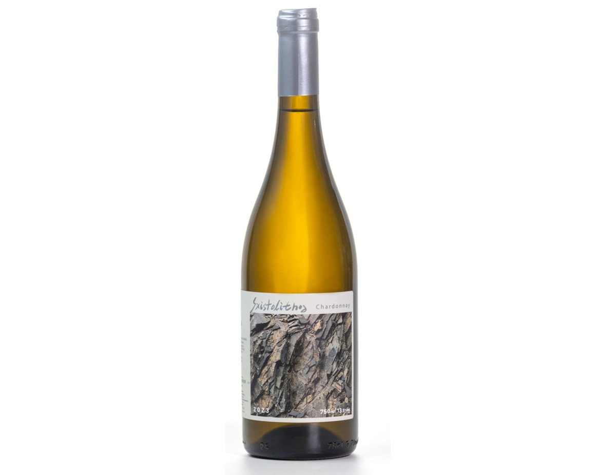 Adam Oinos -  Sxistolithos Chardonnay - White Dry Wine PGI,750ml