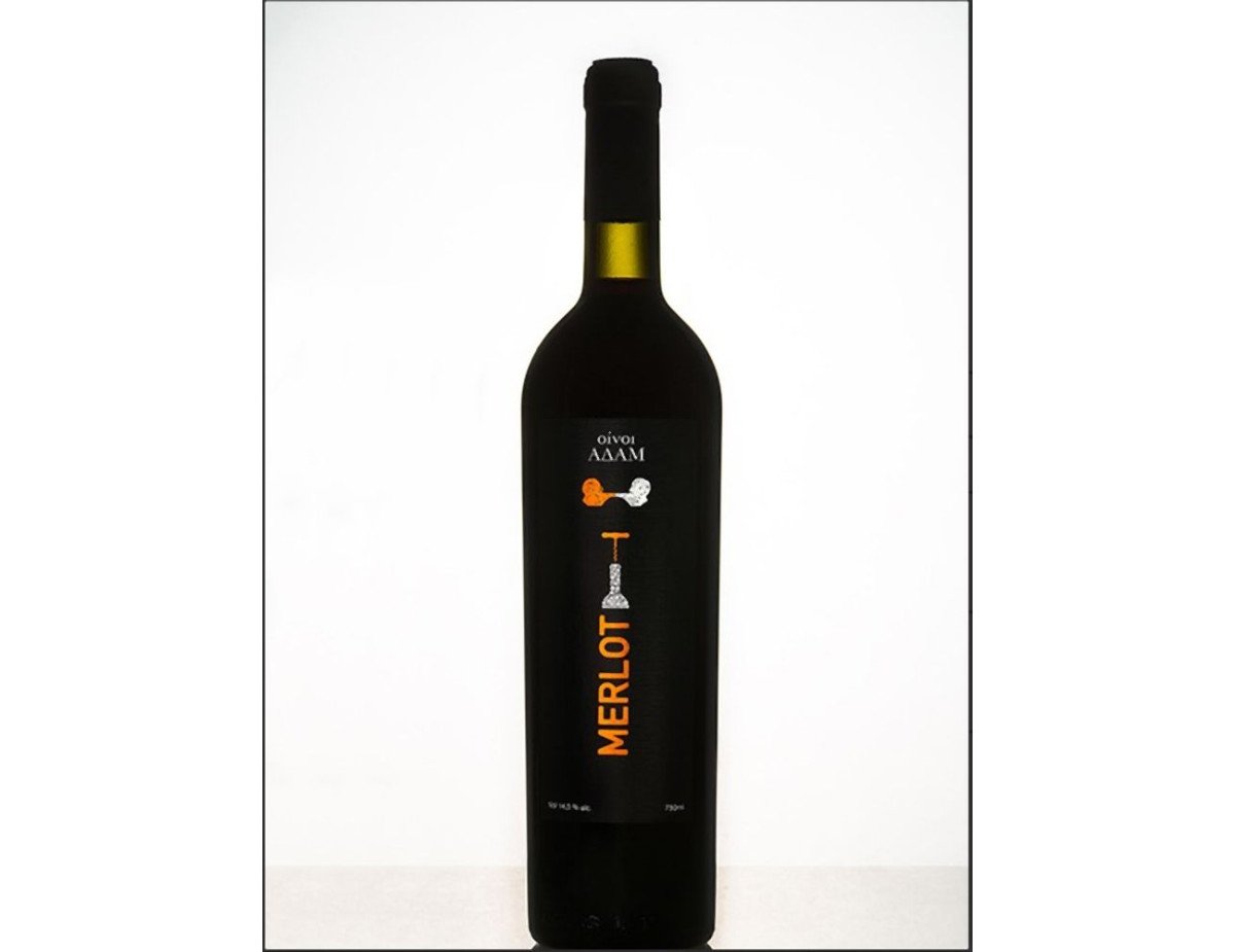 Adam Oinos - Merlot - Red Dry Wine PGI,750ml