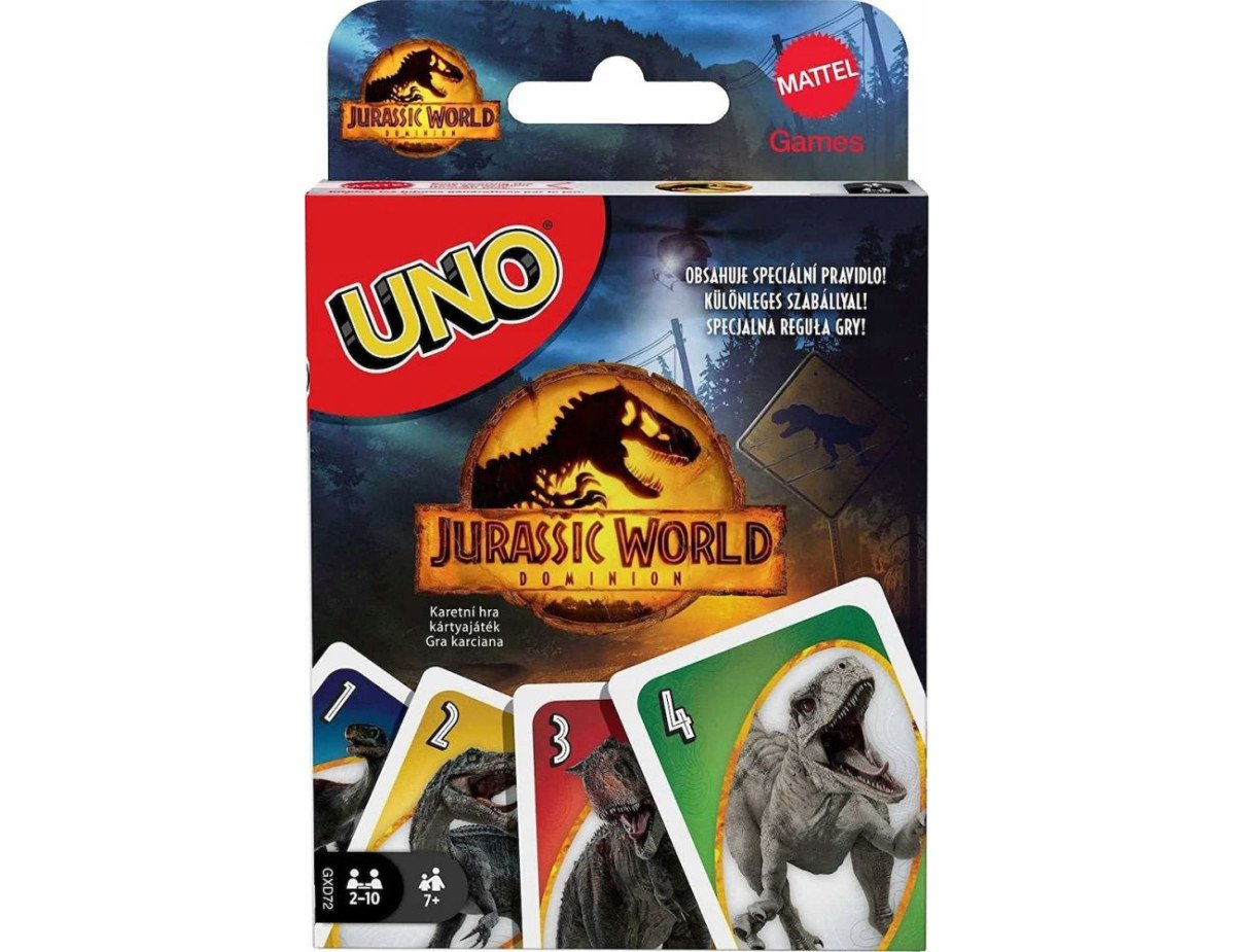 Mattel UNO: Jurassic World 3 - Card Game (GXD72)