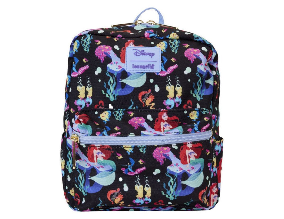 Loungefly Disney: The Little Mermaid 35Th Anniversary - Life Is The Bubbles Aop Nylon Mini Backpack (WDBK3589)