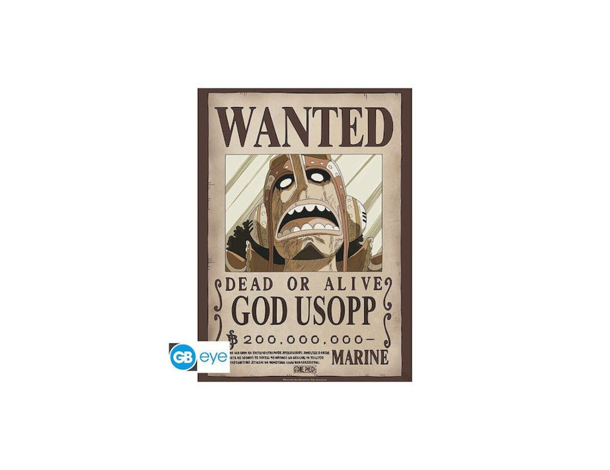 Abysse One Piece - Wanted God Usopp Poster Chibi (52x38cm) (GBYDCO232)