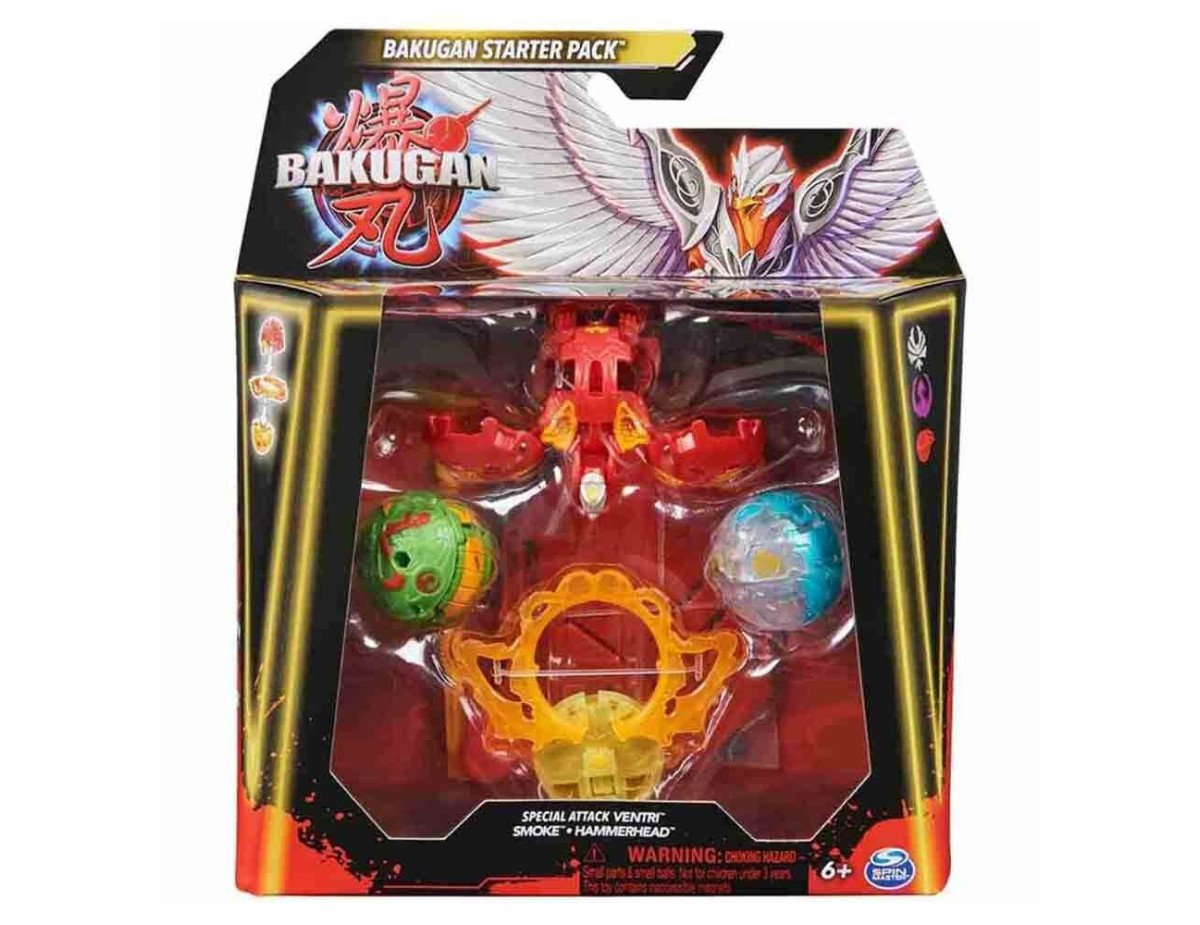 Spin Master Bakugan: Starter Pack - Special Attack Ventri/Smoke/Hammerhead (20142187)