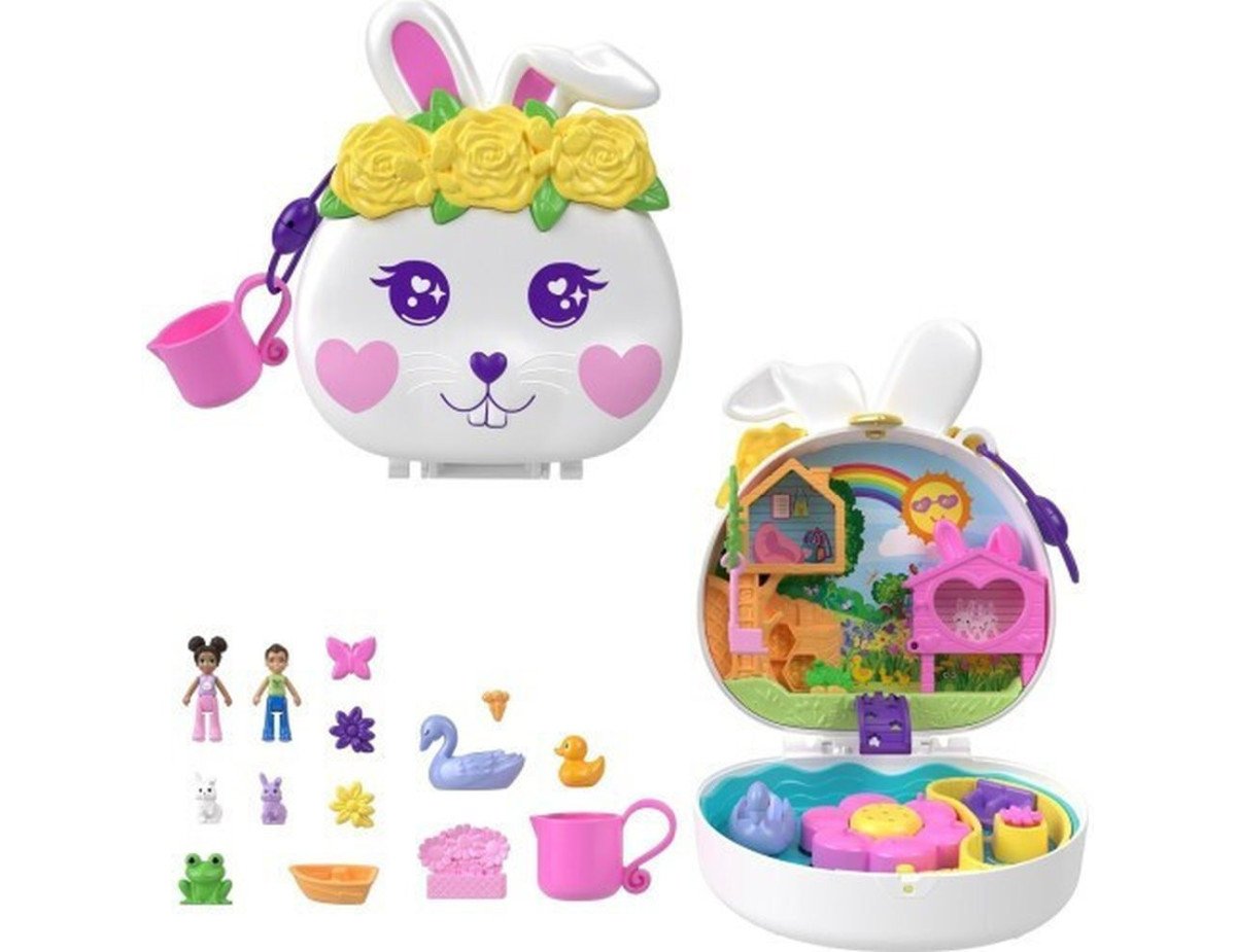 Mattel Polly Pocket: Flower Garden - Bunny Compact  (HKV36)