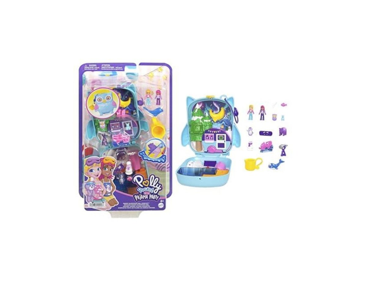 Mattel Polly Pocket: Pajama Party - Snowy Sleepover OWL Compact (HKV37)