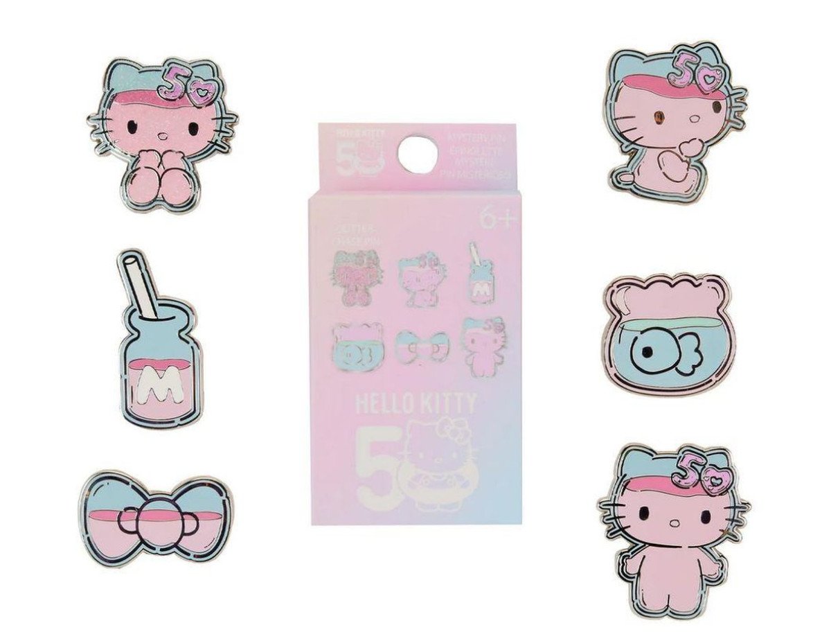 Loungefly Sanrio: Hello Kitty 50Th Anniversary - Clear And Cute Mystery Box Pin (SANPN0254EA)