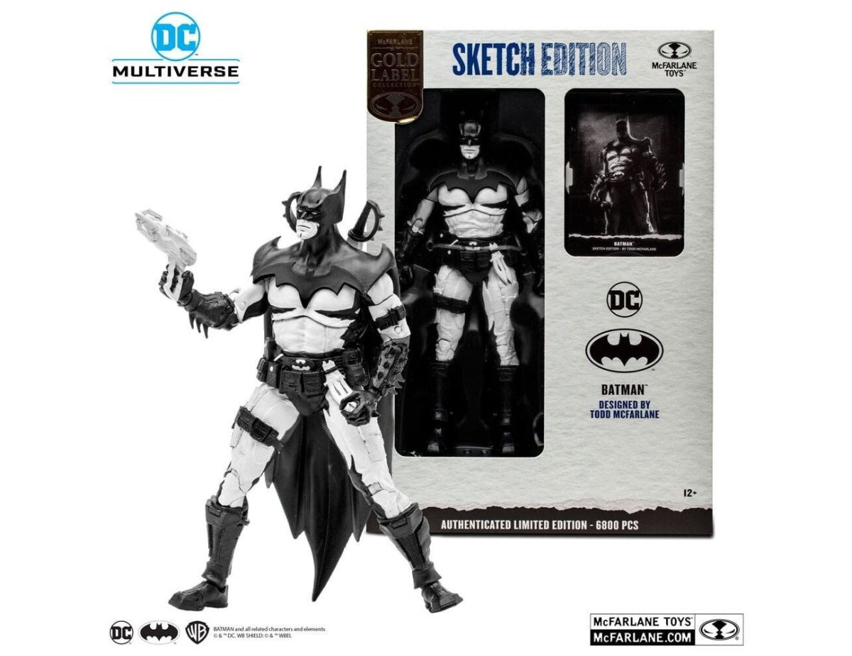 McFarlane DC Multiverse: Gold Label Collection - Batman by Todd (Sketch Edition) Action Figure (18cm)