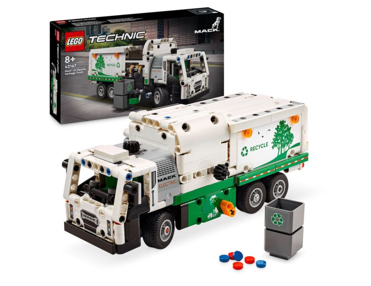 LEGO® Technic™: Mack® LR Electric Garbage Truck (42167)