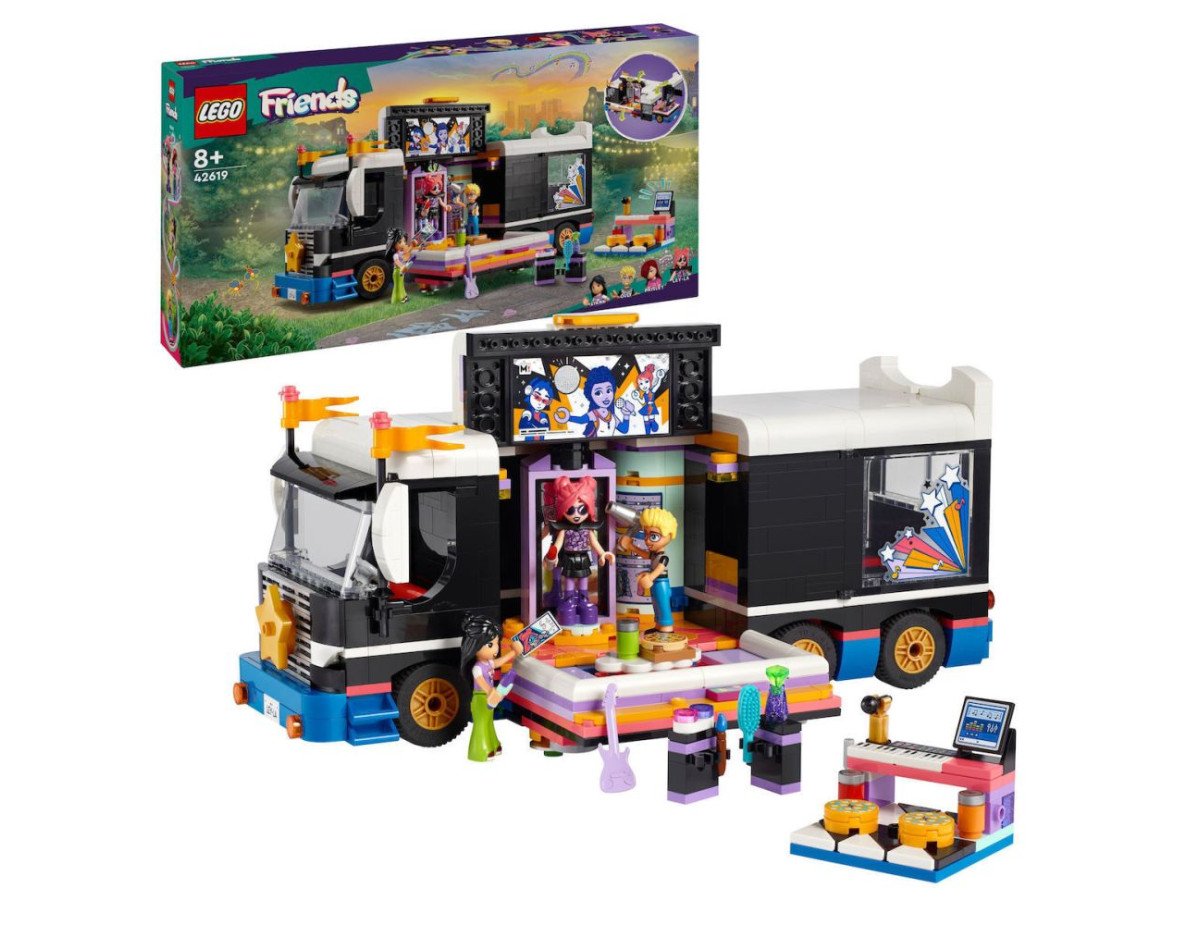 LEGO® Friends: Pop Star Music Tour Bus Toy (42619)