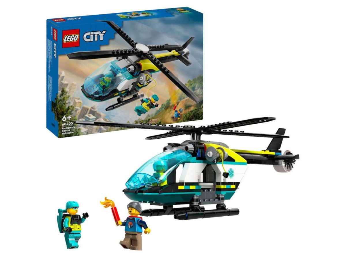 LEGO® City: Emergency Rescue Helicopter Building Kit (60405)