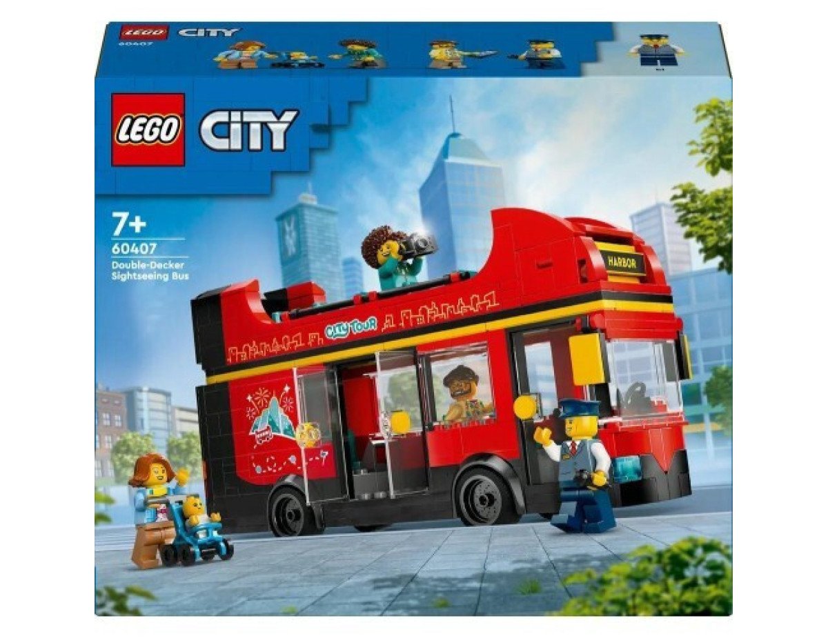 LEGO® City Great Vehicles: Red Double-Decker Sightseeing Bus (60407)