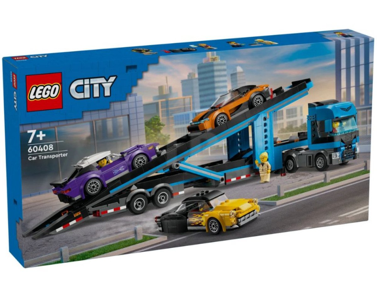 LEGO® City Great Vehicles: Car Transporter Truck with Sports Cars (60408)