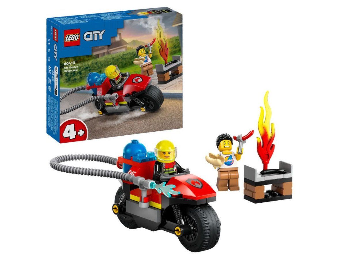 LEGO® City: Fire Rescue Motorcycle Building Set (60410)