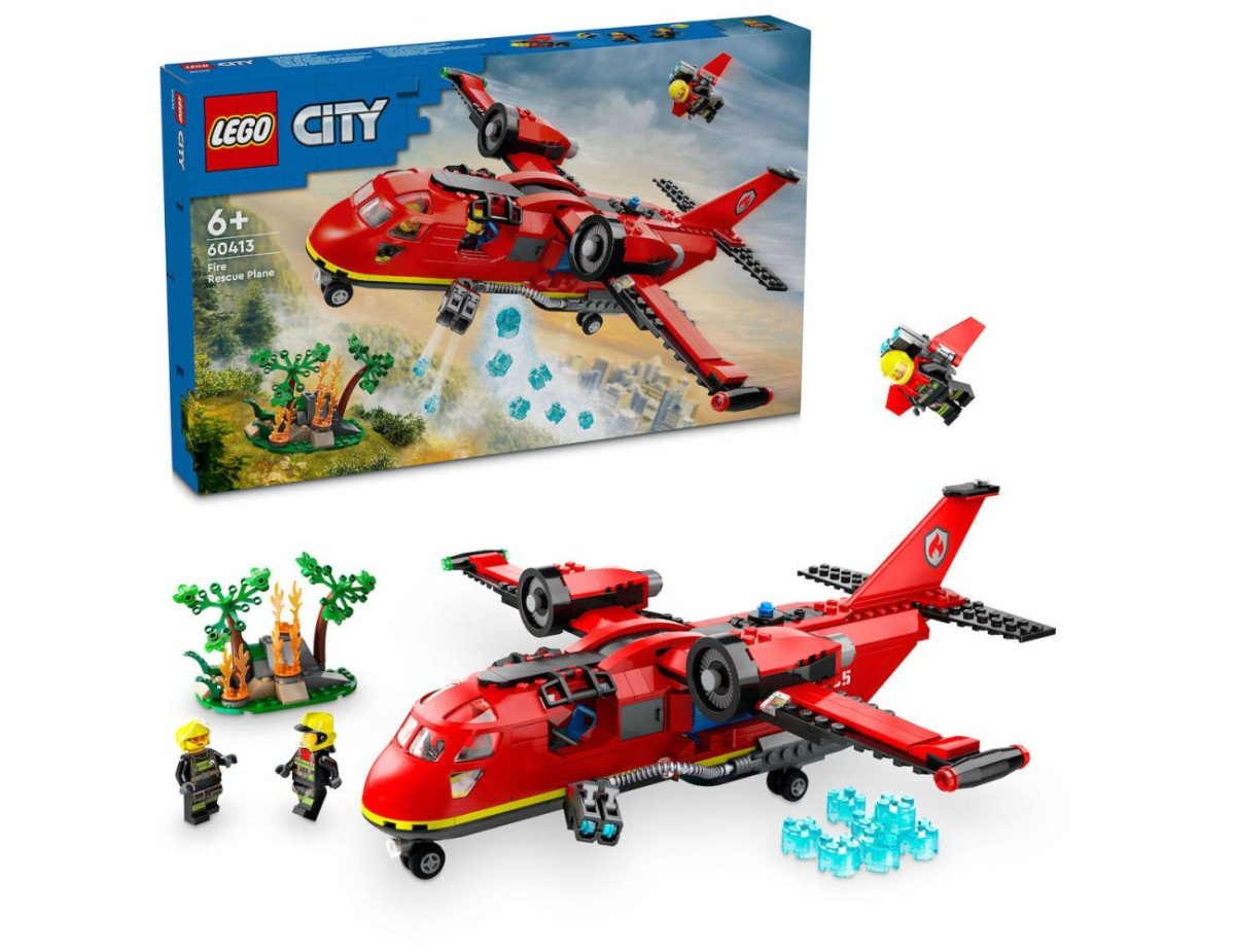 LEGO® City: Fire Rescue Plane Building Toy Set (60413)