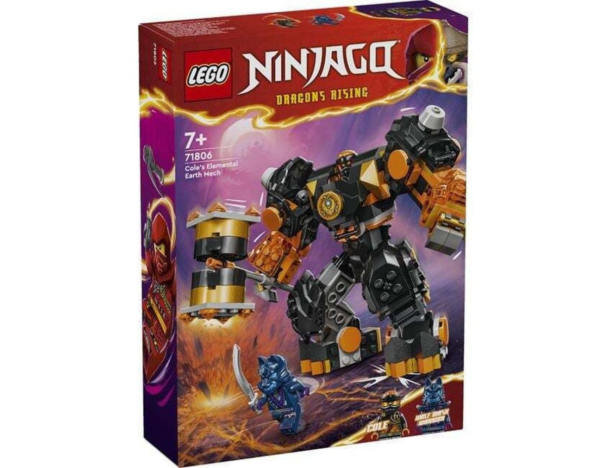 LEGO® NINJAGO®: Cole’s Elemental Earth Mech Toy (71806)