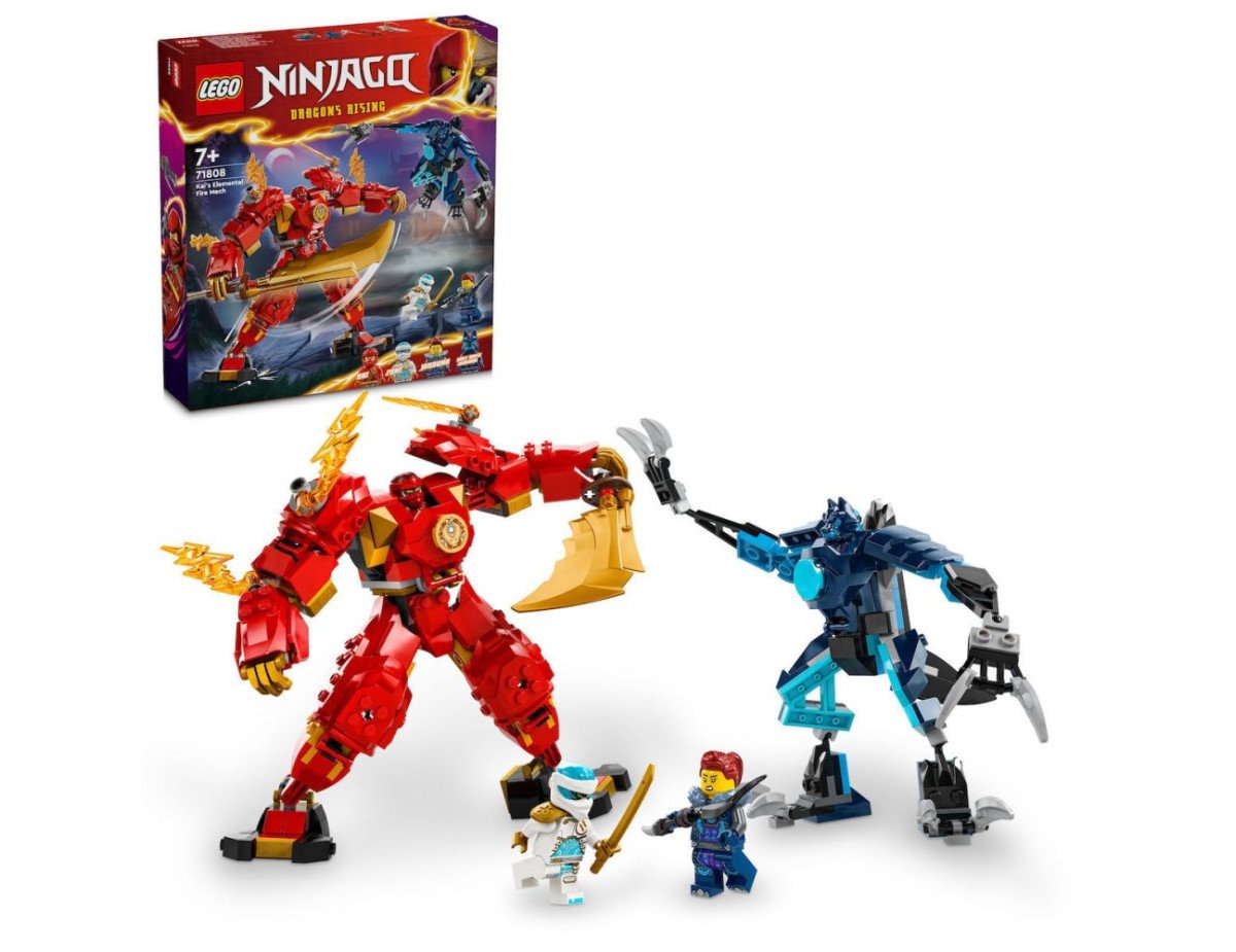 LEGO® NINJAGO®: Kai’s Elemental Fire Mech Toy (71808)