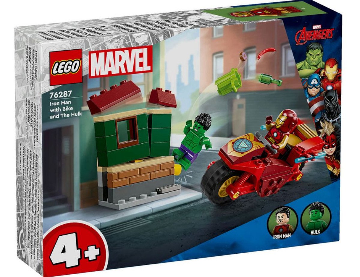 LEGO® Marvel: Iron Man with Bike and The Hulk (76287)