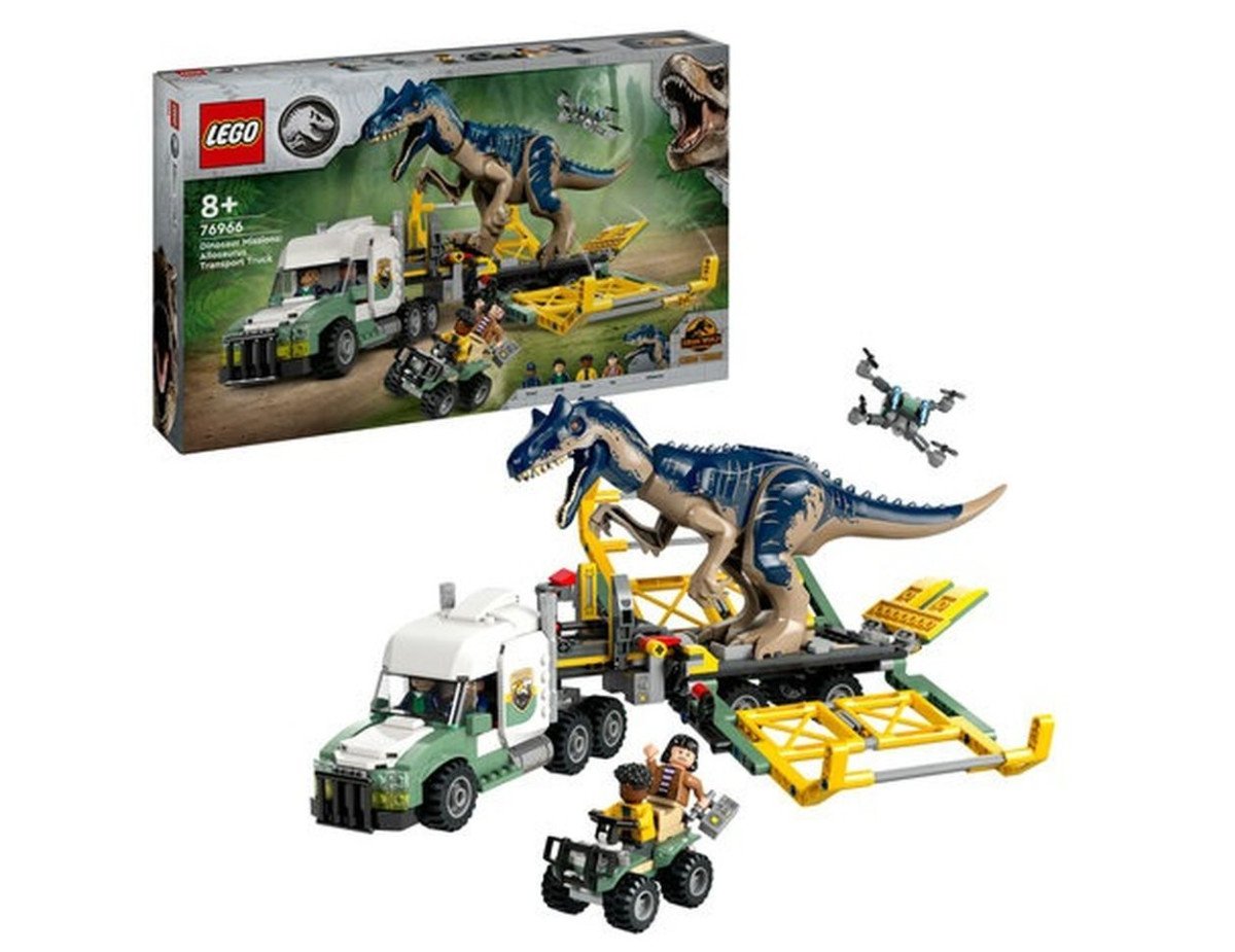 LEGO® Jurassic World: Chaos Theory - Dinosaur Missions Allosaurus Transport Truck (76966)