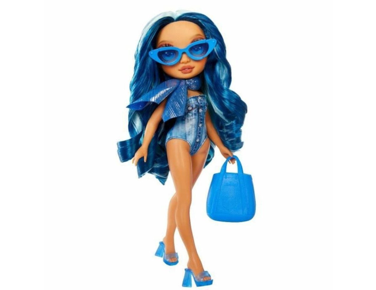 MGA Rainbow High: Swim  Style Fashion Doll- Skyler Bradshaw (Blue) Doll (507307-EUC)