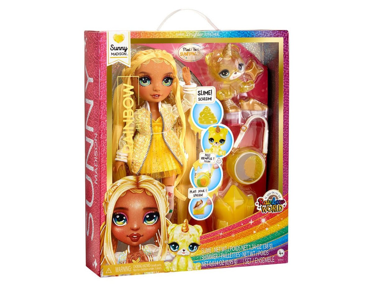 MGA Rainbow High: Sunny Madison - (Yellow) Doll  Slime (120186-EU)