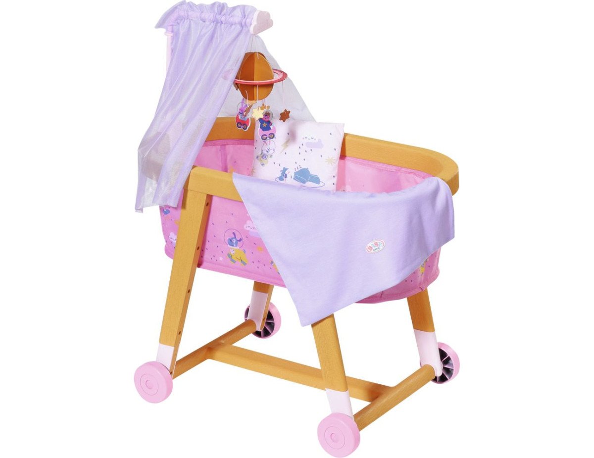 Zapf Creation: Baby Born - Good Night Bassinet in Wooden Effect (829981-116721)