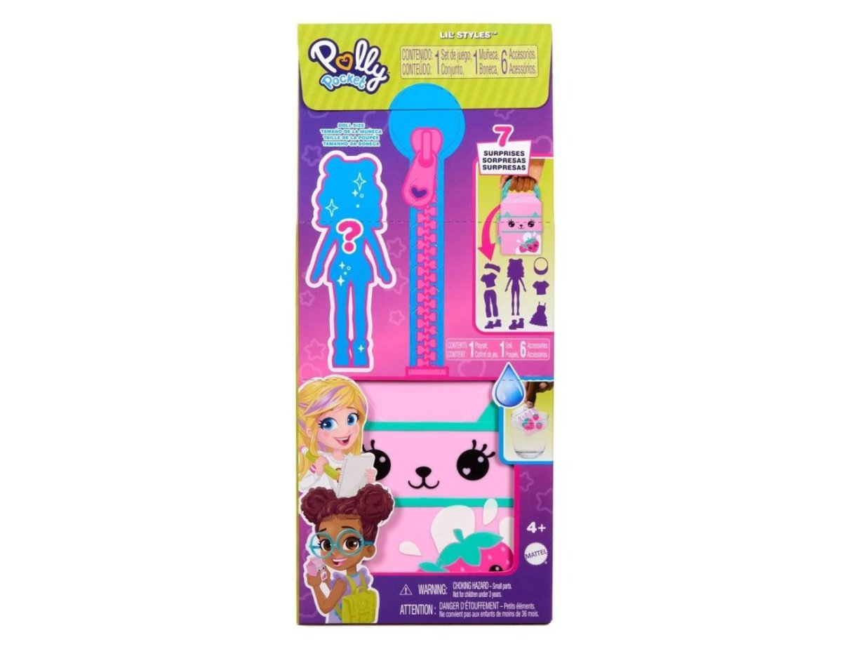 Mattel Polly Pocket - Lil Styles Case Pink (HTV01)