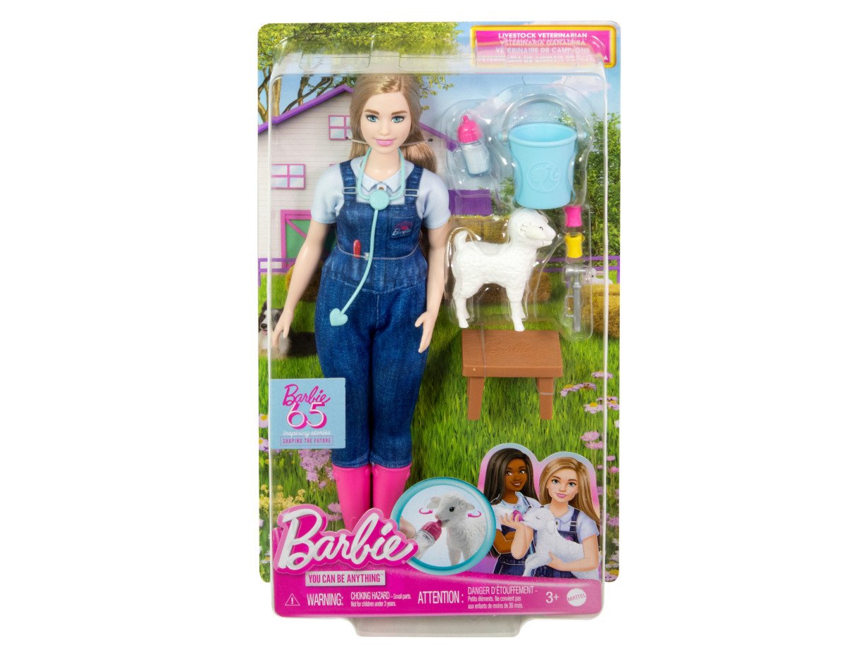 Mattel Barbie® You Can Be Anything: 65Th Anniversary -  Livestock Farm Veterinarian (HRG42)