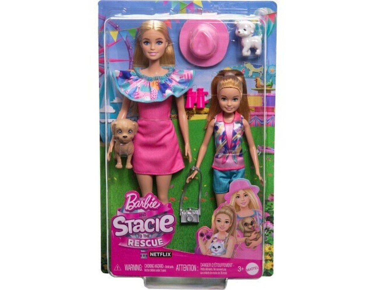 Mattel Barbie®  Stacie To The Rescue - Doll Set with 2 Pet Dogs  Accessories (HRM09)