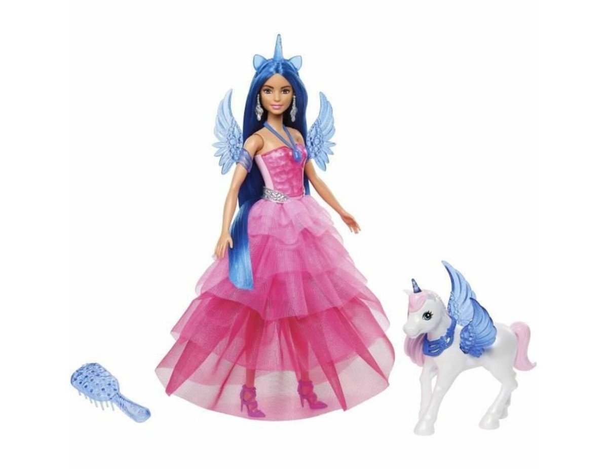 Mattel Barbie®: 65 Inspiring Stories - A Touch of Magic Doll  Unicorn (HRR16)