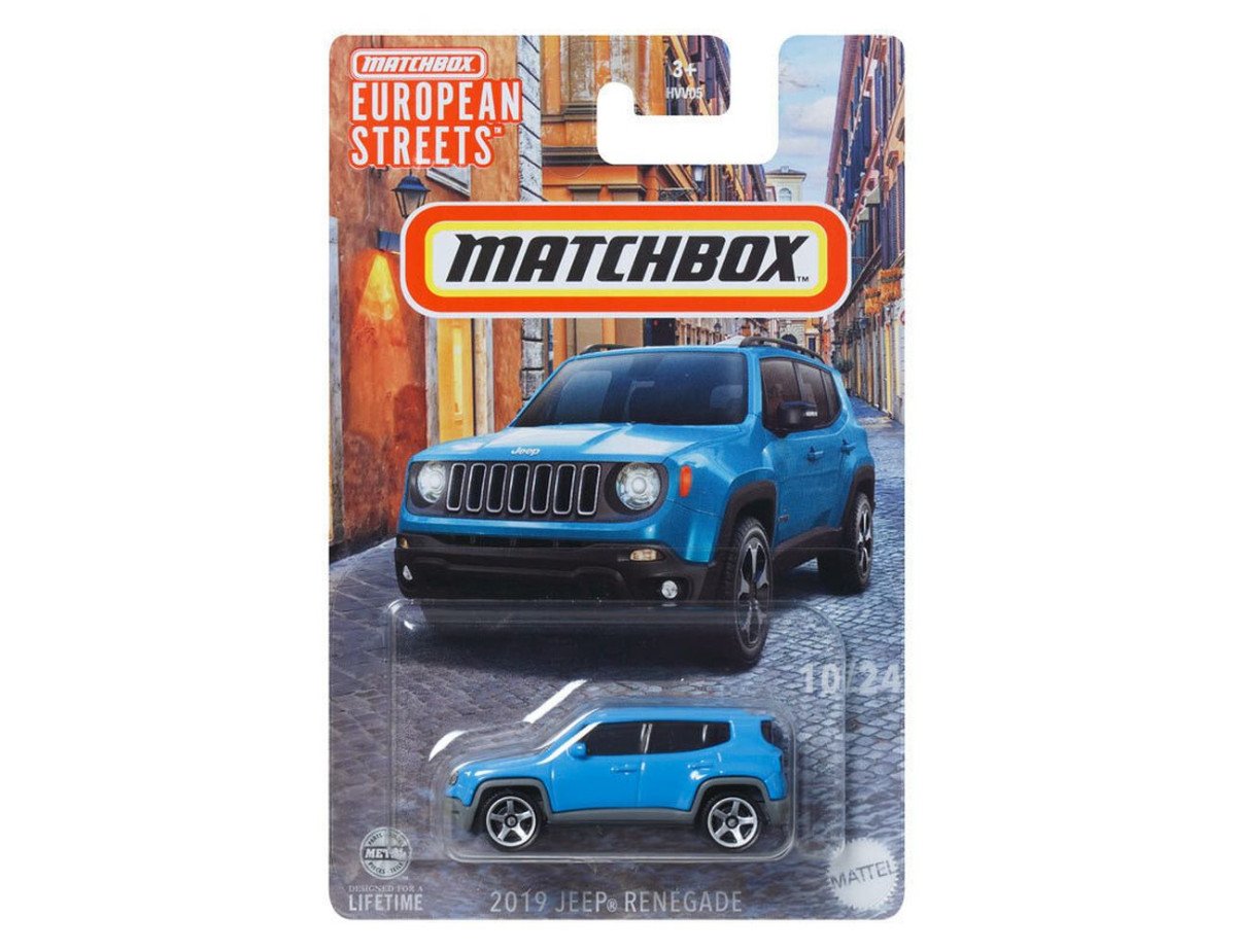 Mattel Matchbox®: European Streets - 2019 Jeep Renegade Vehicle (HVV30)