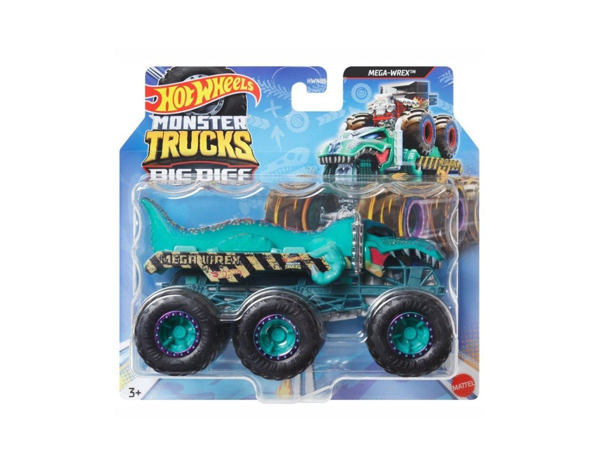 Mattel Hot Wheels: Monster Trucks Big Rigs - Mega-Wrex Vehicle (HWN87)