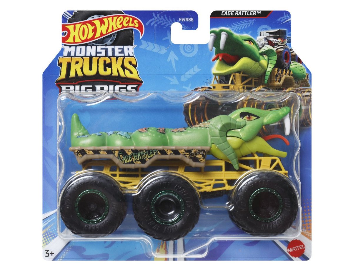 Mattel Hot Wheels Monster Trucks: Big Rigs - Cage Rattler (HWN92)