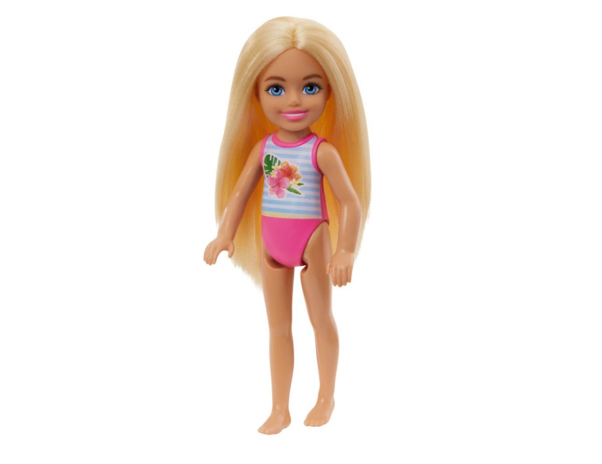 Mattel Barbie®: Club Chelsea Beach Doll with Flower Swimsuit (HTK25)