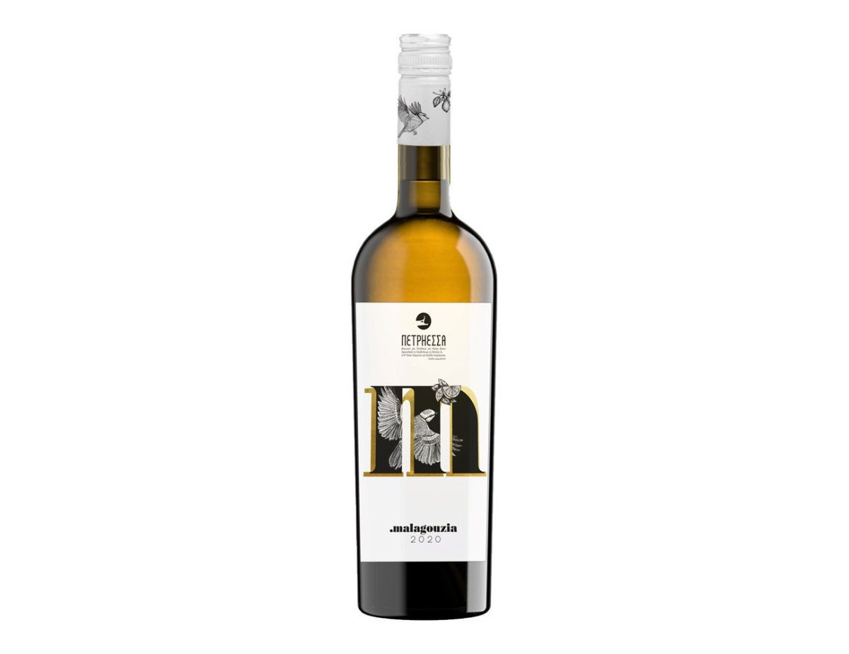 Petriessa Estate - Malagouzia White Dry Wine P.G.I.,750ml