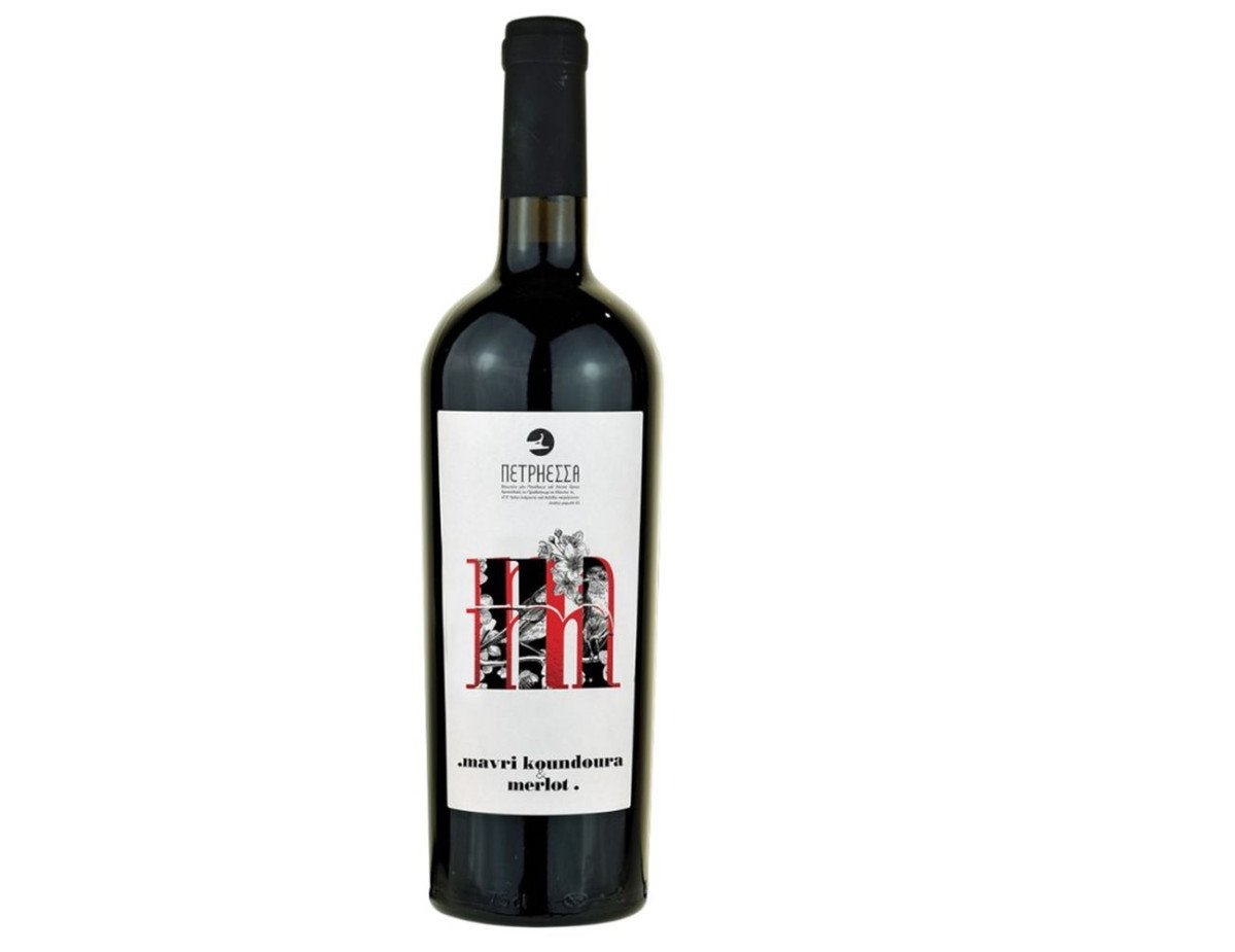 Petriessa Estate - Mavri koundoura Merlot - Red Dry Wine P.G.I.,750ml