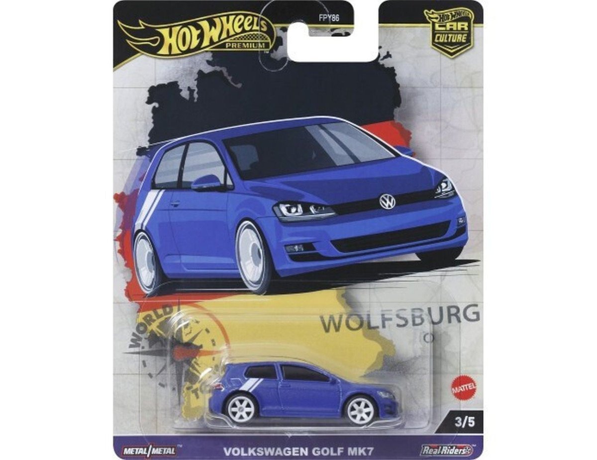 Mattel Hot Wheels Premium: Car Culture - Volkswagen Golf MK7 Vehicle (HRV79)