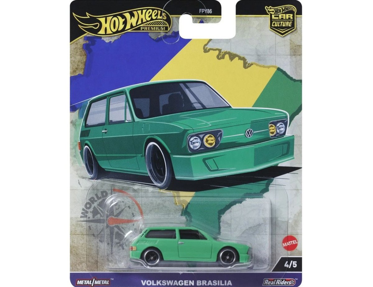 Mattel Hot Wheels Premium: Car Culture - Volkswagen Brasilia Vehicle (HRV82)