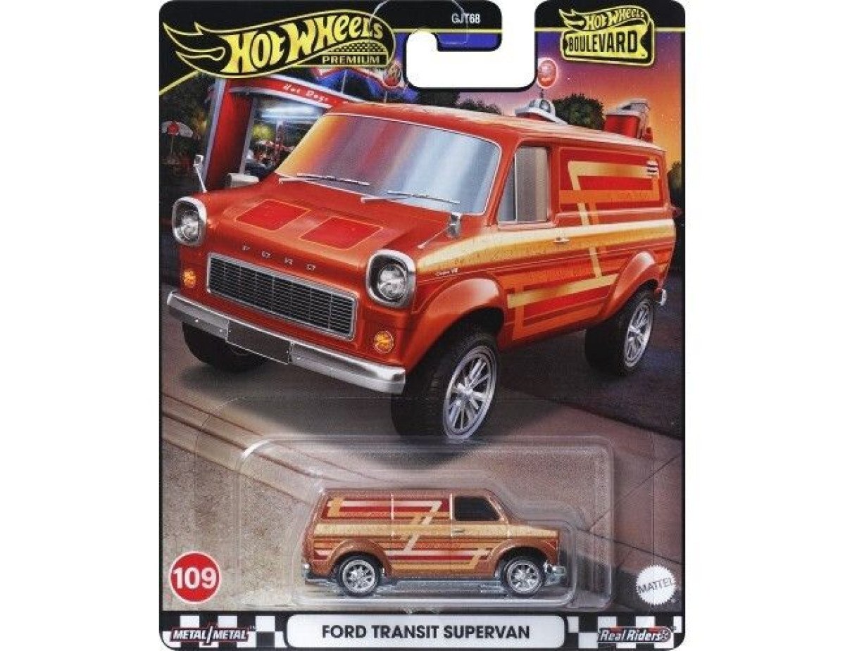 Mattel Hot Wheels Premium: Boulevard - Ford Transit Supervan Vehicle (HRT76)