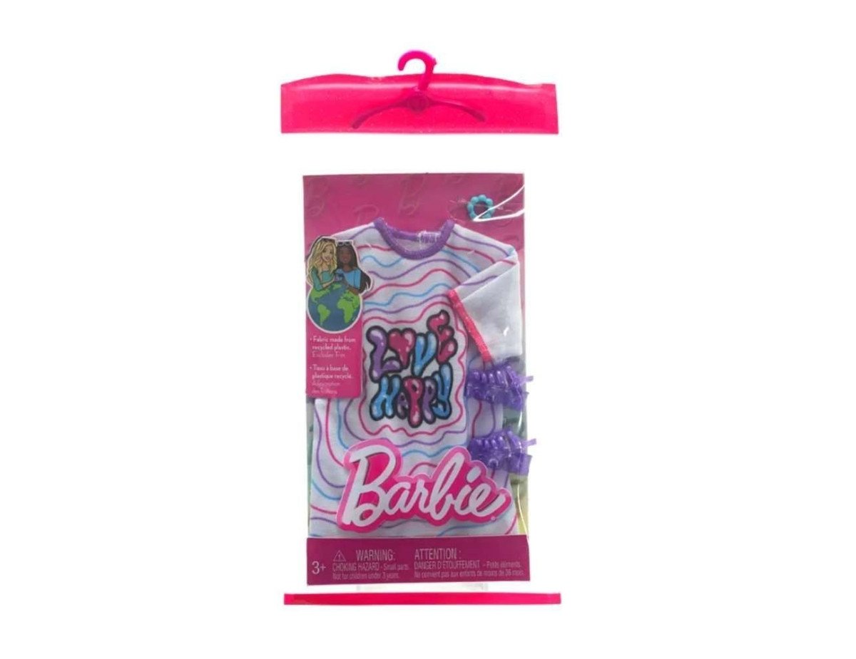 Mattel Barbie: Fashion Pack - Color Striped Dress With Stamp (HRH38)