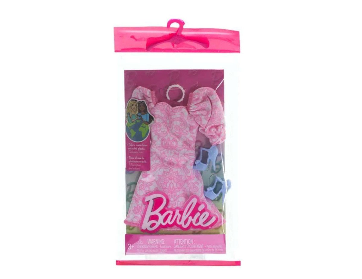 Mattel Barbie: Fashion Pack - Pink Dress with Blue High Heels (HRH40)