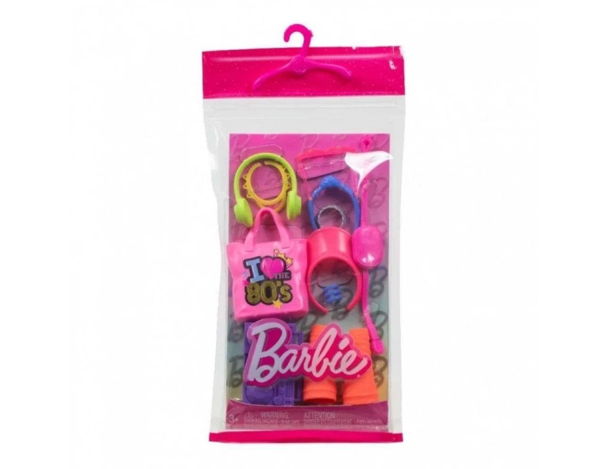 Mattel Barbie: Pink Bag I Love 80s Accessories (HWV74)